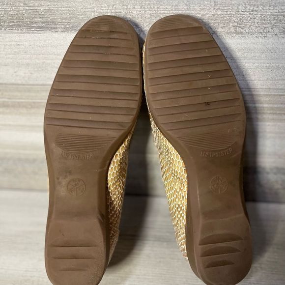 Luftpolster Classic Loafers Slip on white snakeskin print shiny Sz 9 - Picture 5 of 5